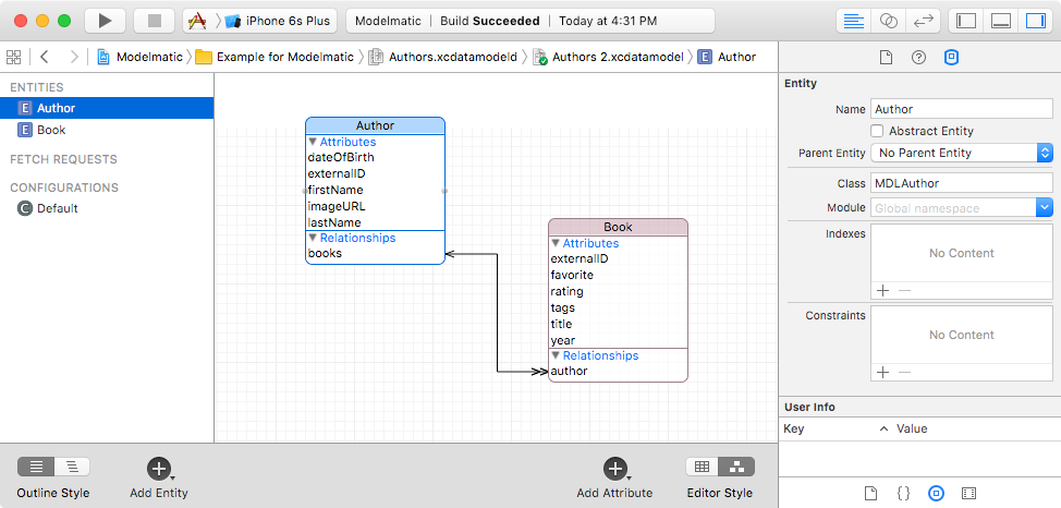 A screenshot of a modelmatic diagram