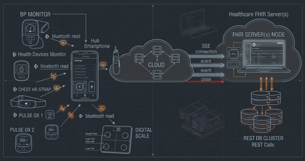 An illustrative diagram of a service's architecture